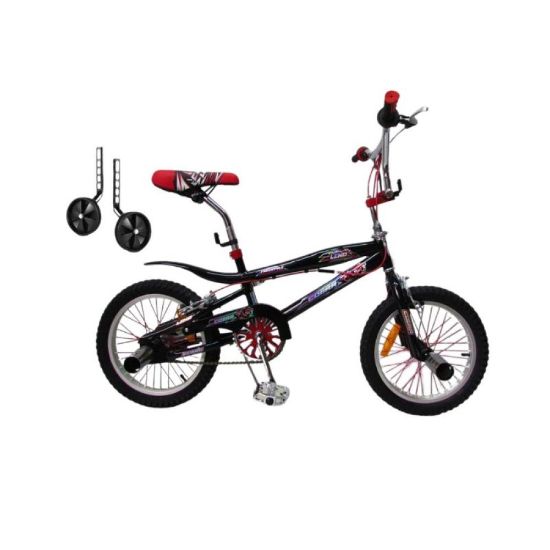 صورة دراجة أطفال رياضية بمقاسات متعددة وعجلات مساعدة